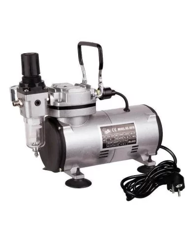Geluidsarme airbrushcompressor