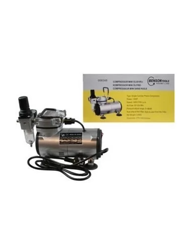 Geluidsarme airbrushcompressor