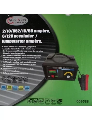 Hofftech Acculader 6 & 12Volt 10A met jumpstart