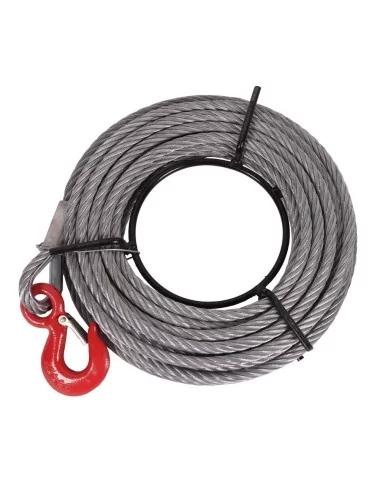 Staalkabel 20m voor 1600kg staaldraadtakel