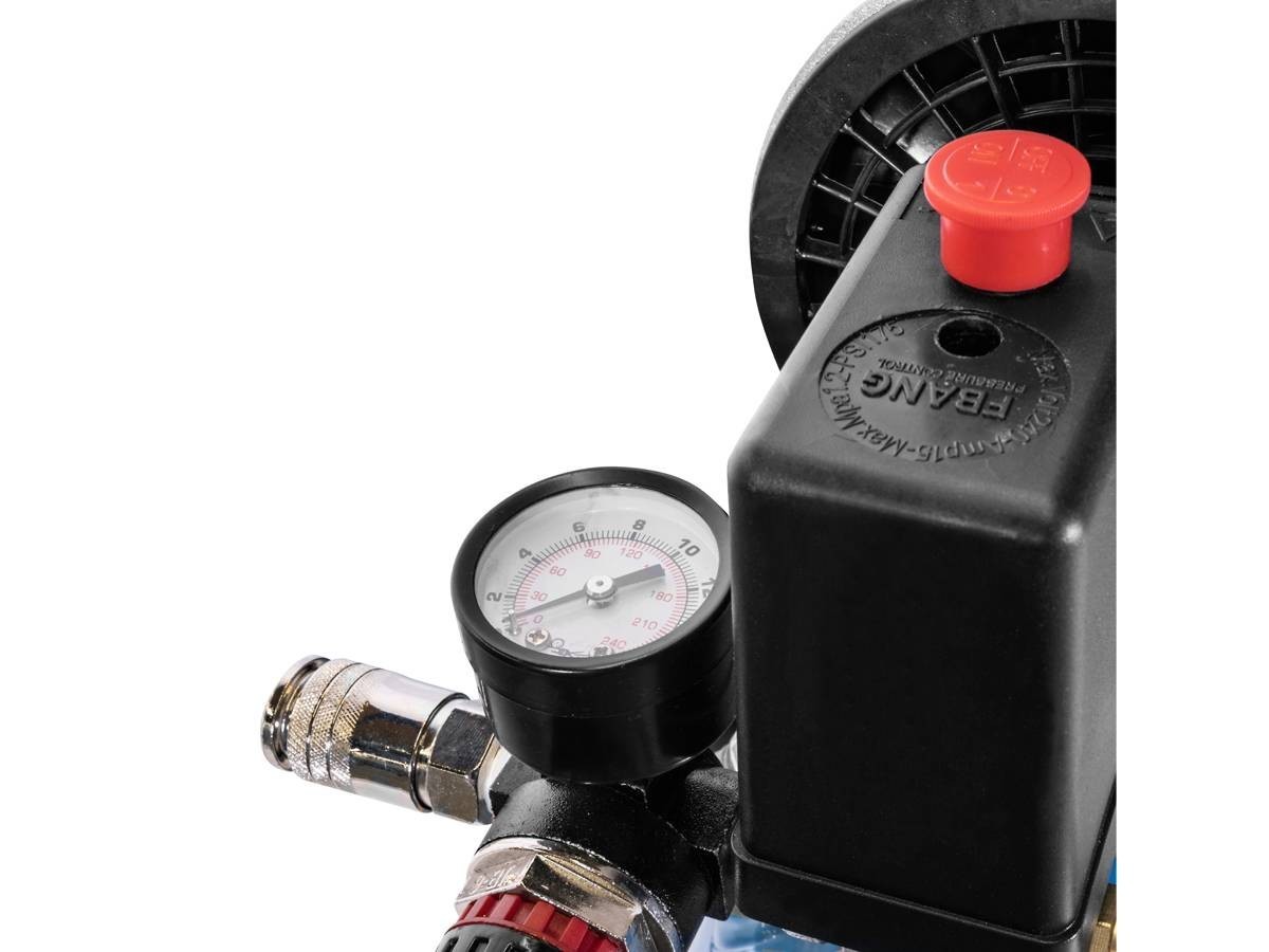 Compressore D'aria Silenzioso Airpress L 6-105, 6 Litri, 8 Bar, Oliofree, 53 DB, Portata 65 L/min