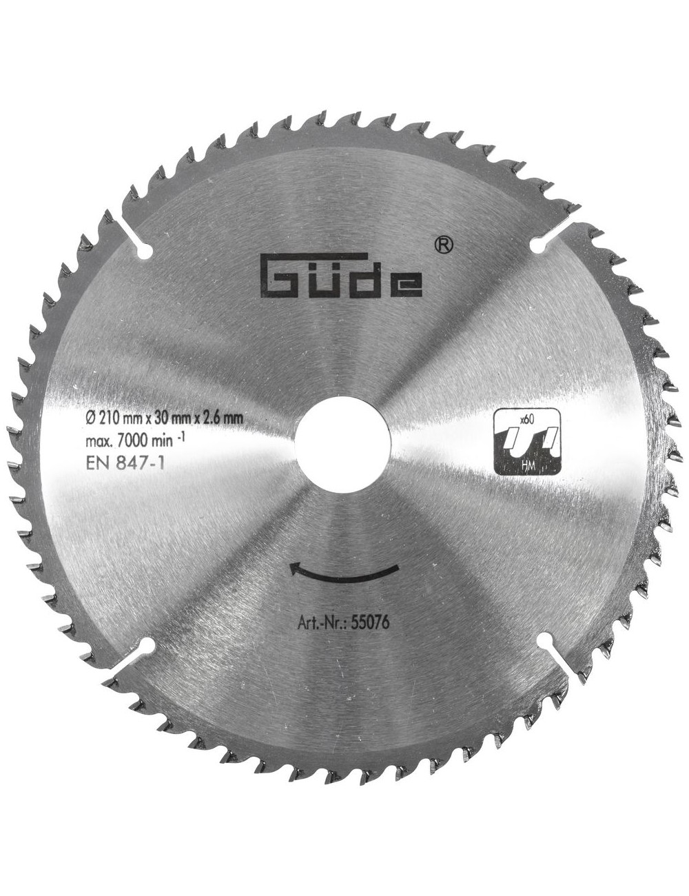 Gereedschapplek|GereedschapplekZaagblad 210x30mm 60 tanden