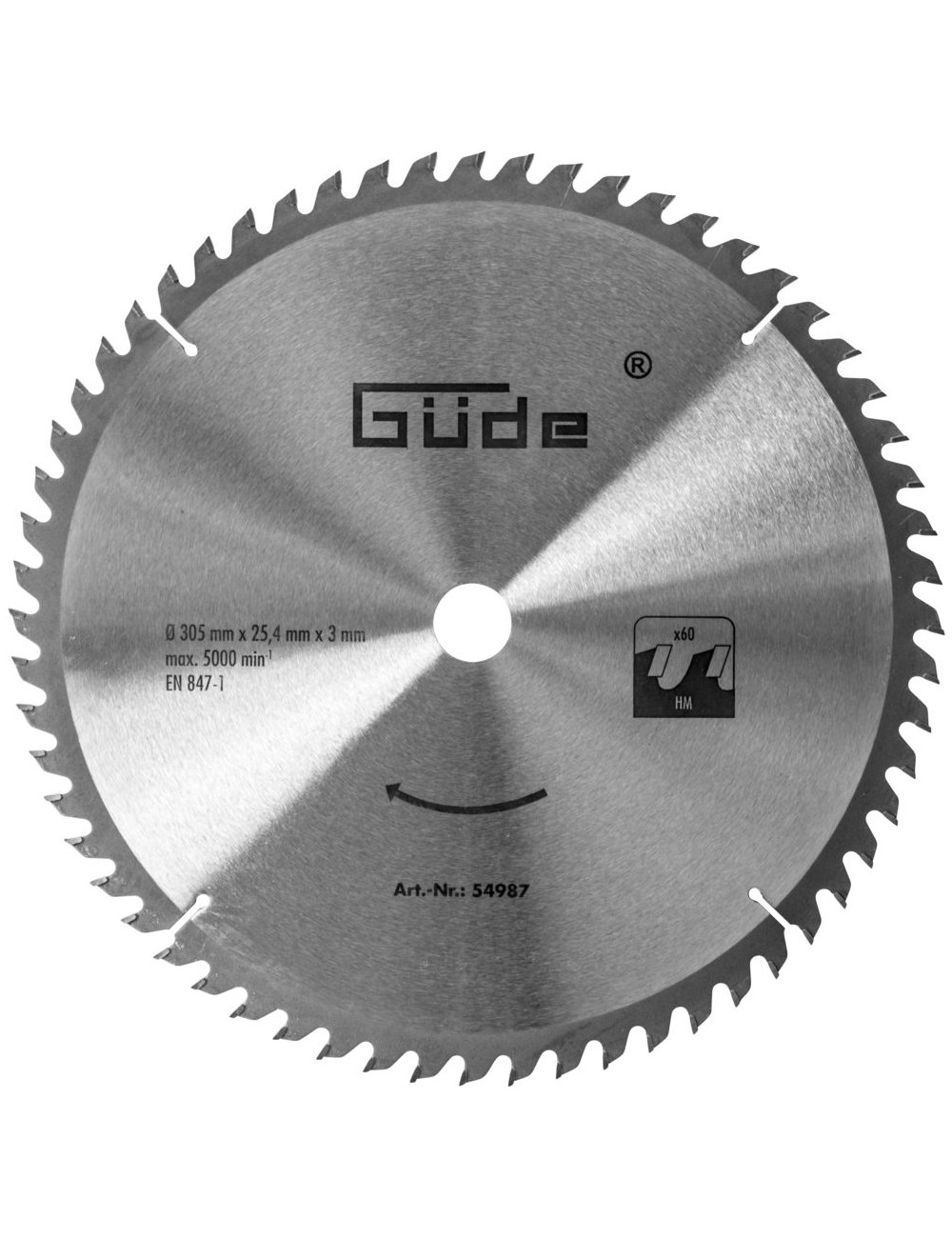Gereedschapplek|GereedschapplekZaagblad 305x25.4mm 60 tanden