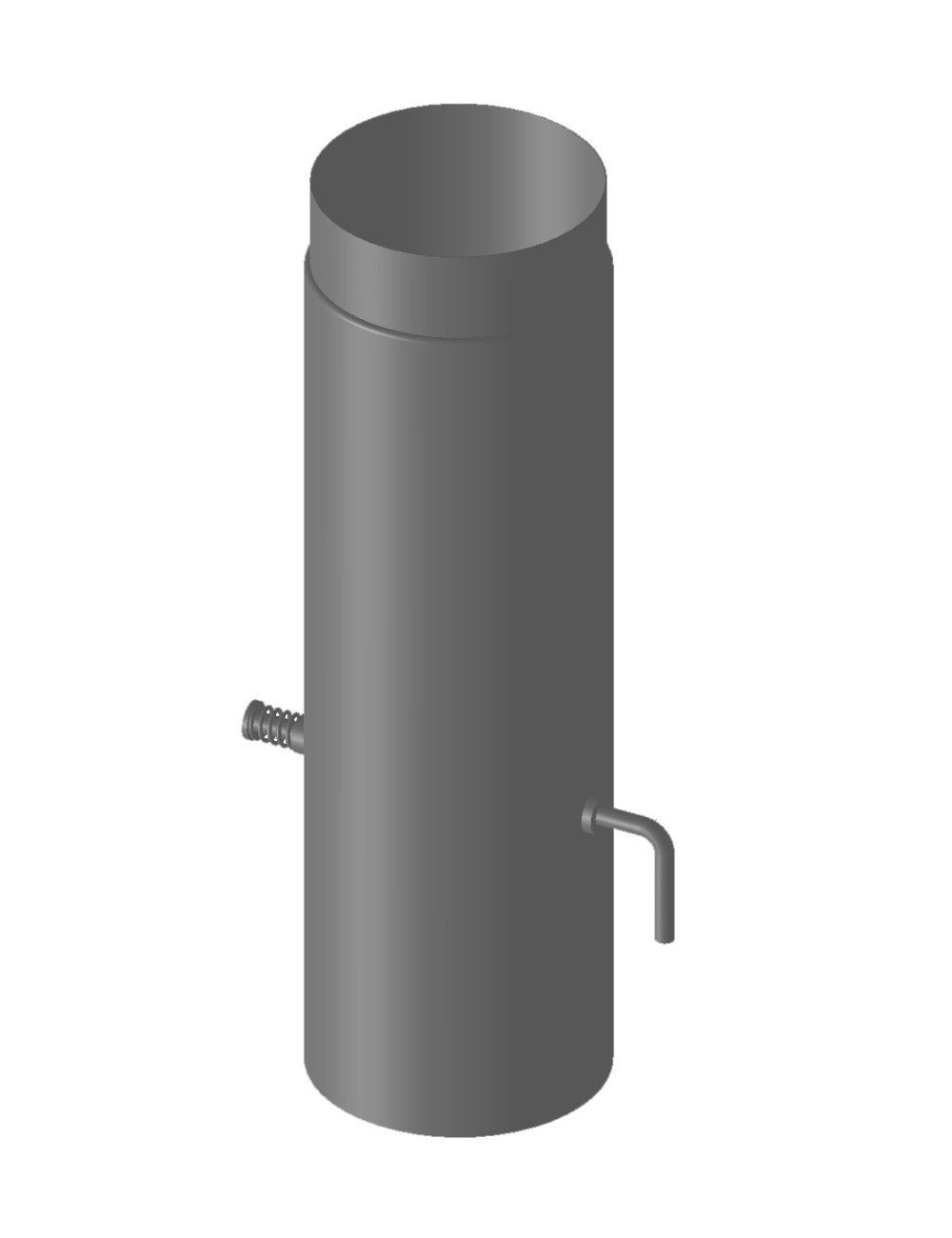 Gereedschapplek|GereedschapplekKachelpijp recht met smoorklep 500mm