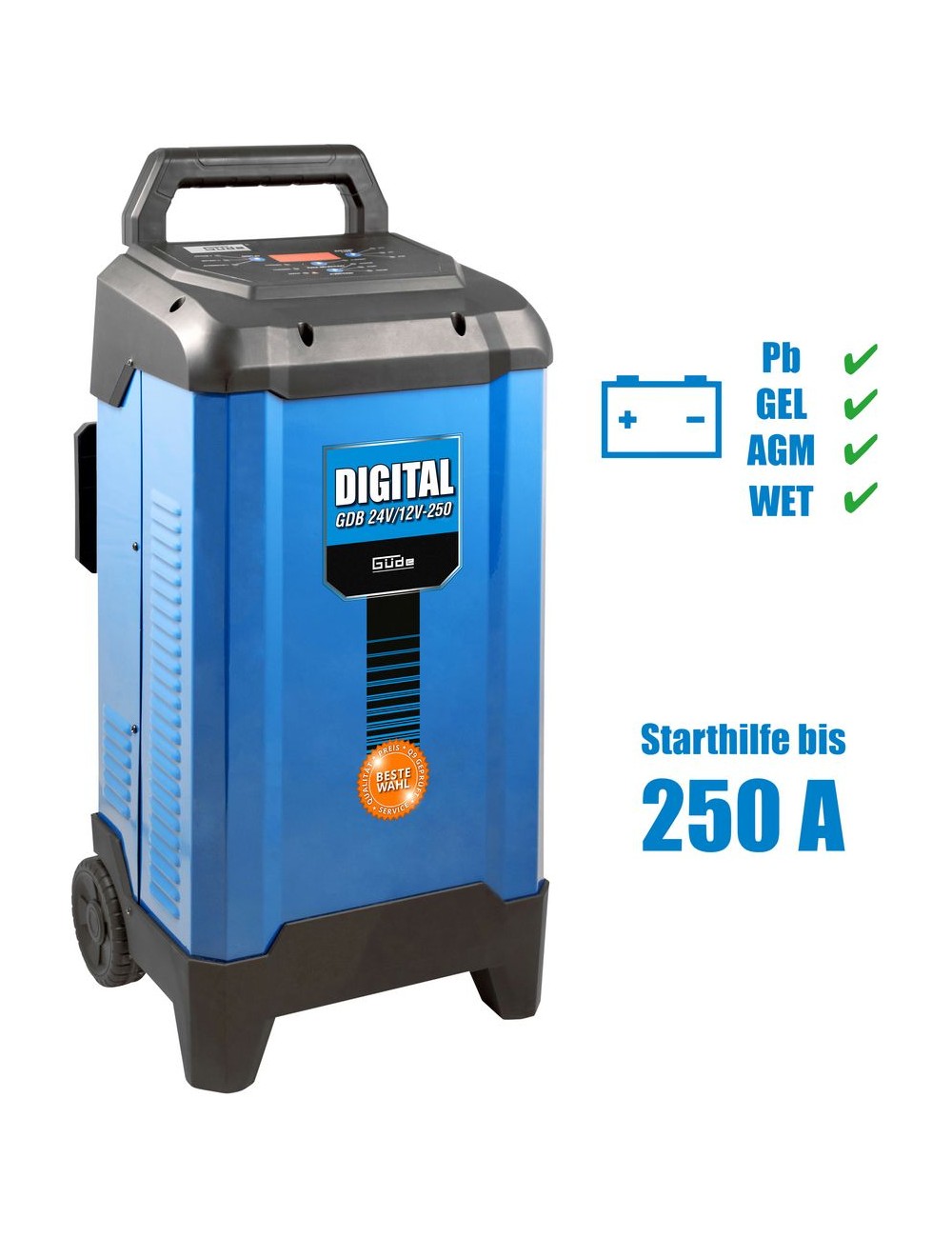 Gereedschapplek|GereedschapplekGude Acculader GDB 24V/12V-250