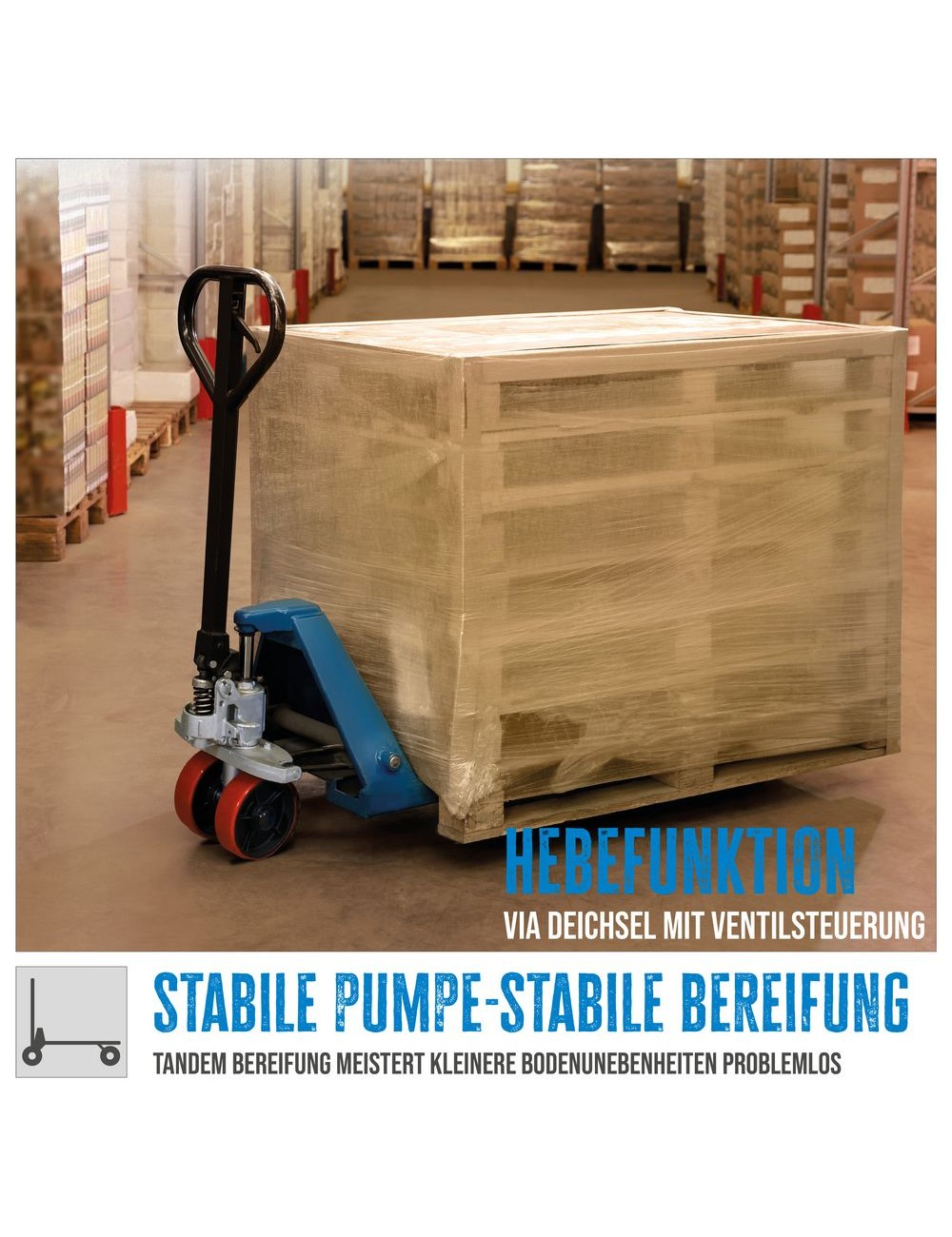 Gereedschapplek|GereedschapplekGude Palletwagen GHW 2500-180 PU Extra lang 180cm
