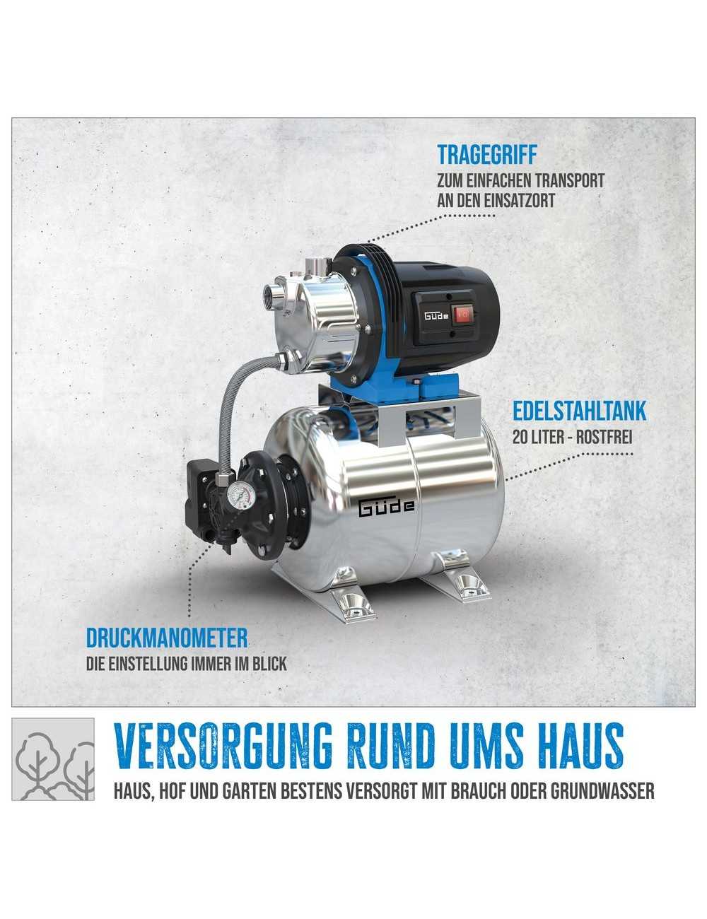 Gereedschapplek|GereedschapplekGude Hydrofoorpomp HWW 1000 ES