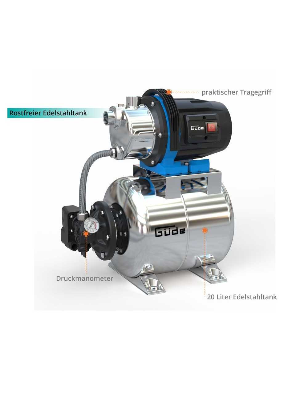Gereedschapplek|GereedschapplekGude Hydrofoorpomp HWW 1000 ES