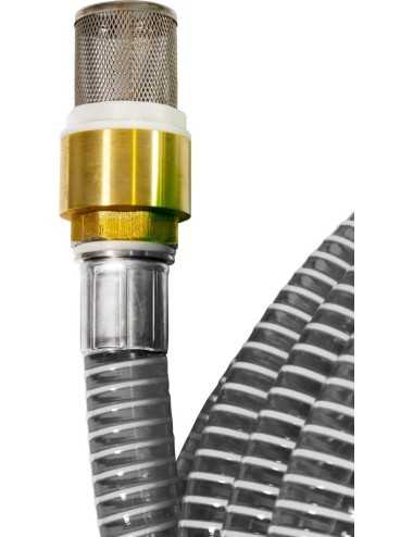 Aanzuigslang 1" met messing koppelingen 7m