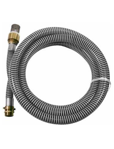 Aanzuigslang 1" met messing koppelingen 7m