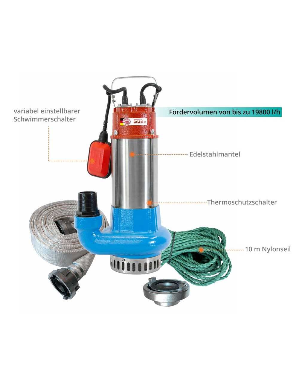 Gereedschapplek|GereedschapplekGude Dompelpomp PRO 1100A Overstromingsset