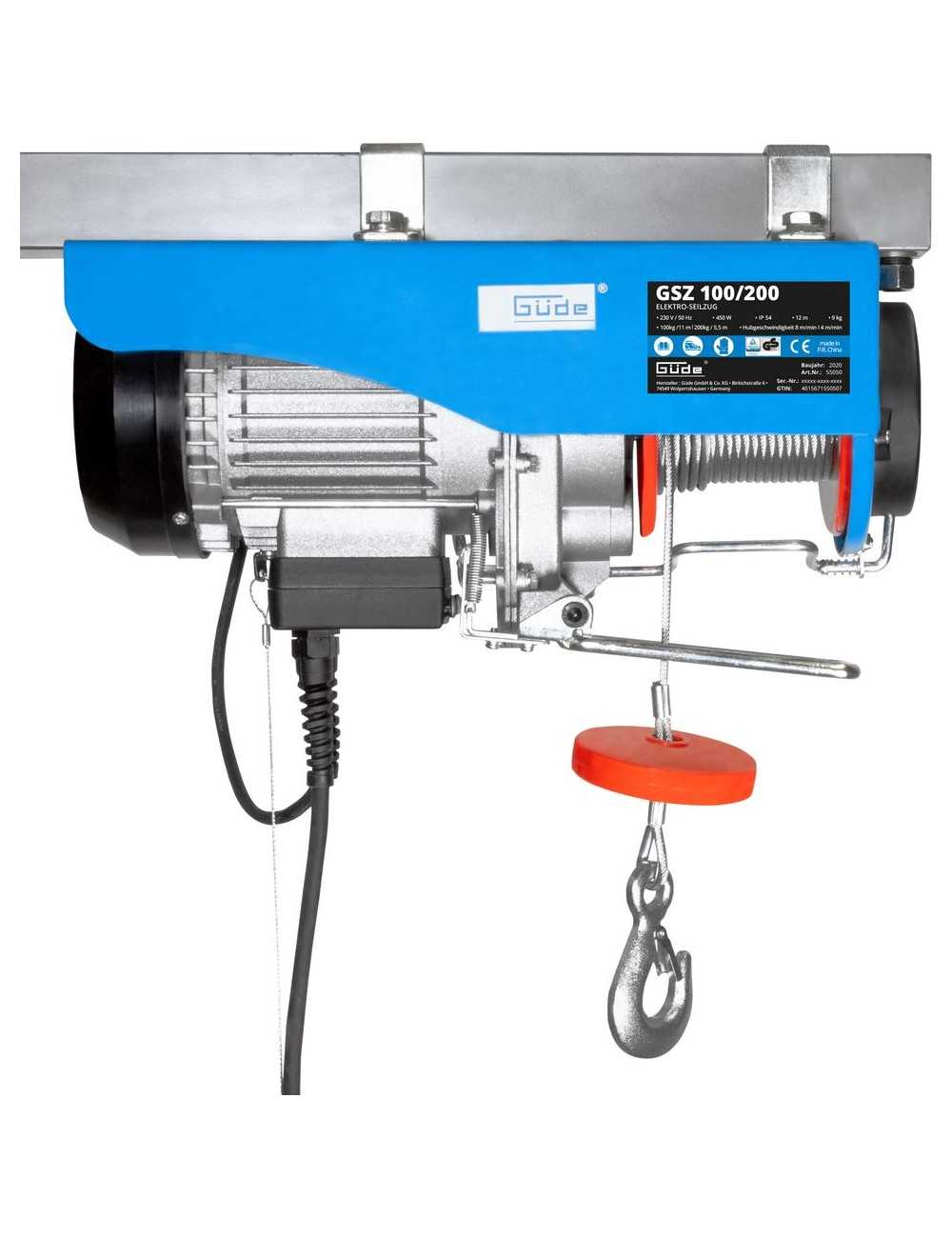 Gereedschapplek|GereedschapplekGude Elektrische Takel 100/200kg