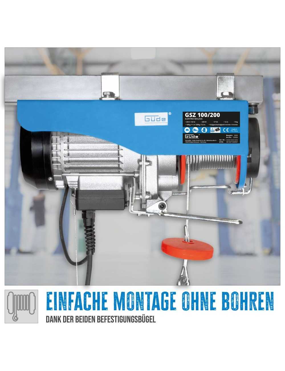 Gereedschapplek|GereedschapplekGude Elektrische Takel 100/200kg