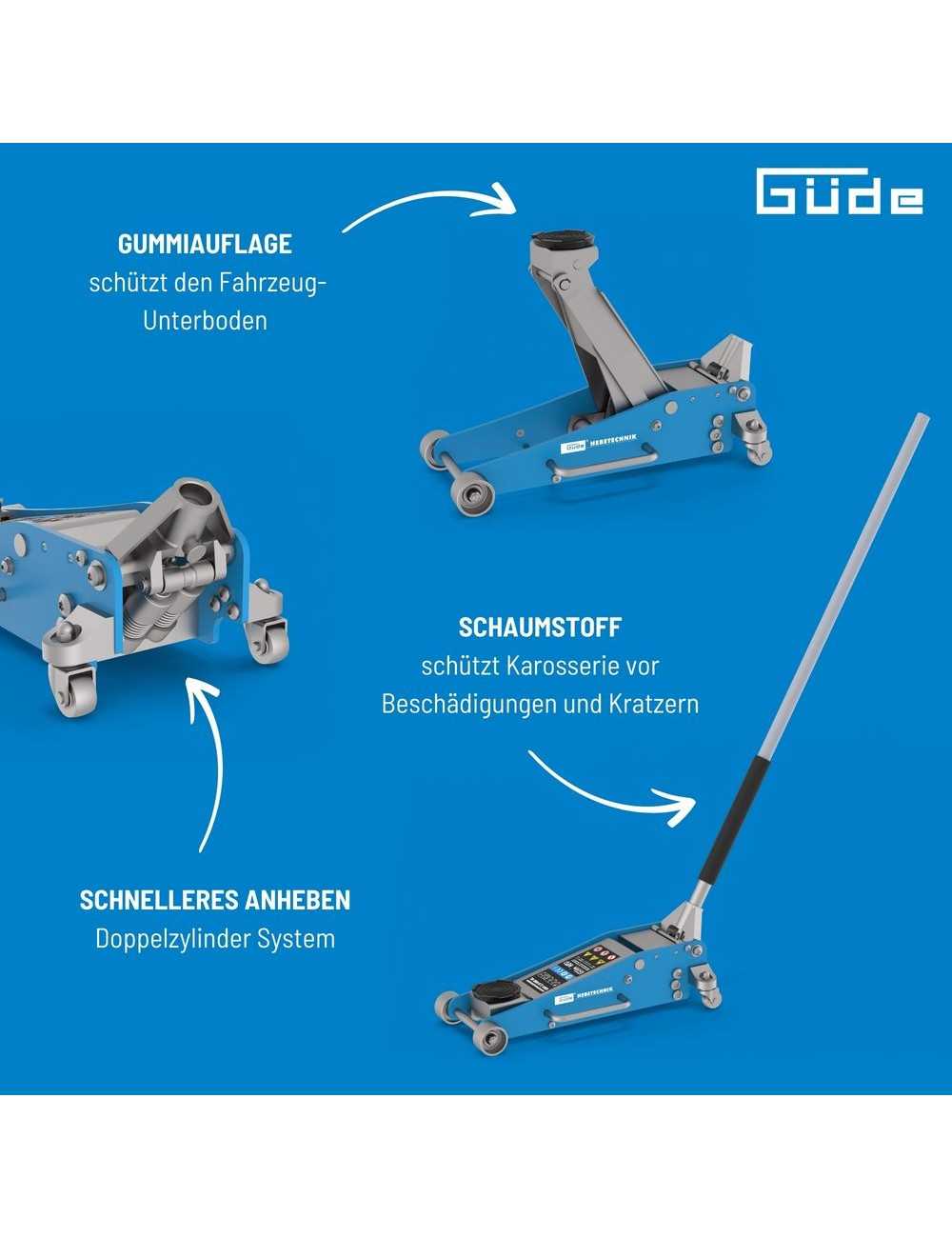 Gereedschapplek|GereedschapplekGude Aluminium Garagekrik GRH 2,5/460AL