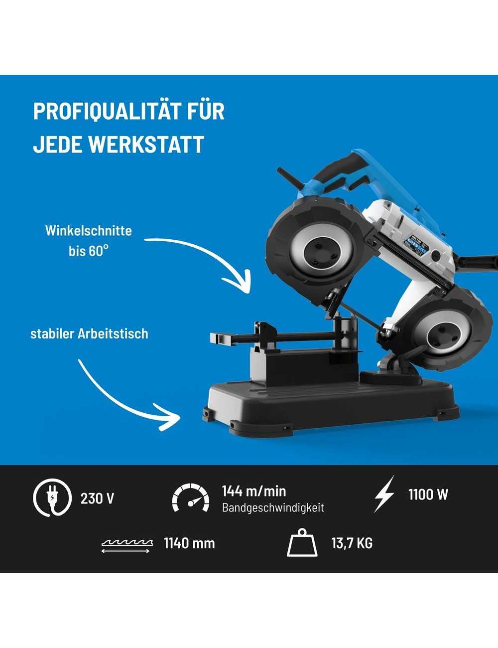 Gereedschapplek|GereedschapplekGude metaallintzaag MBS 1100