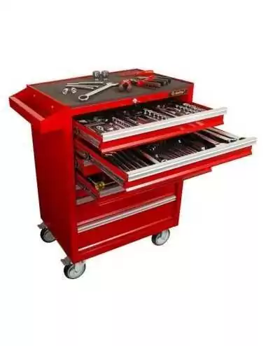 Gereedschaps wagen gevuld